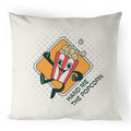 Hand Me The Popcorn - 100% Linen Cushion Cover Default Title Food Printed In Australia