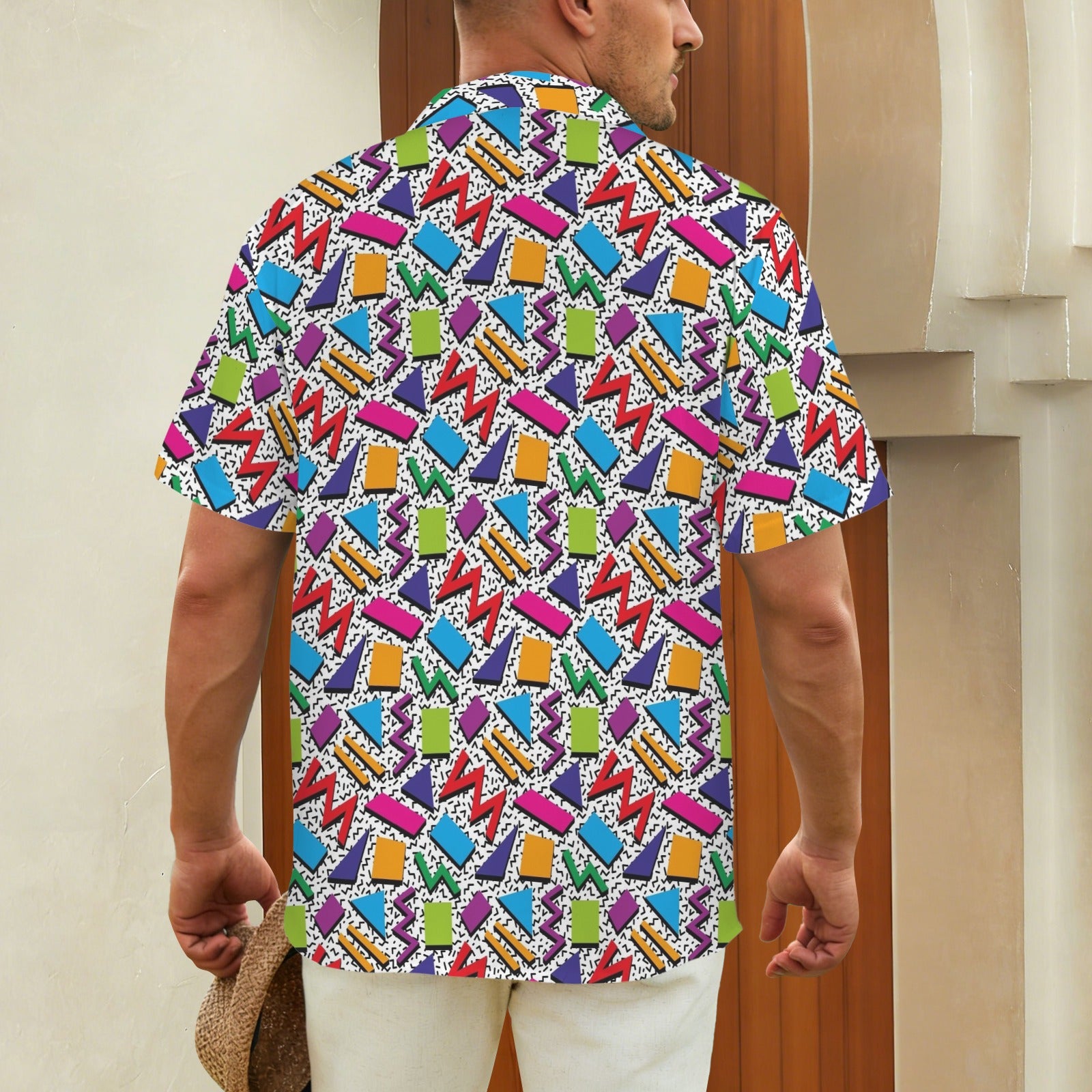 Graphic 80's - Men's Short Sleeve Hawaiian Shirt Men's Hawaiian Shirt (New) Printed Offshore Retro