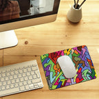 Bright Abstract Leather Mouse Pad Leather Mouse Pad Printed Offshore