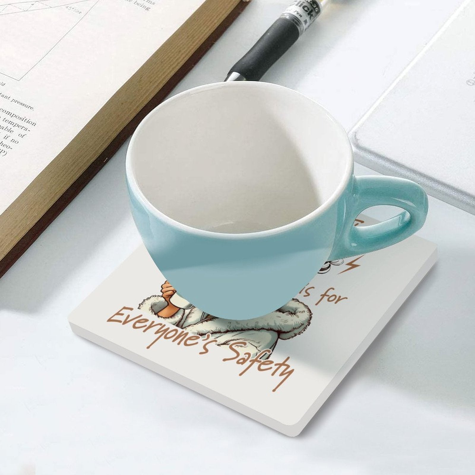 My Alone Time Is For Everyone's Safety Ceramic Coasters (Square) Ceramic Coasters Mum Printed Offshore