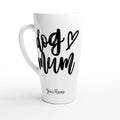 Personalised - Dog Mum - White Latte 17oz Ceramic Mug Default Title Personalised Latte Mug animal customise Globally Fulfilled Mum personalise