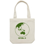 No Planet B, Earth - Canvas Tote Bag Cream One Size Tote Bag Environment Printed In Australia