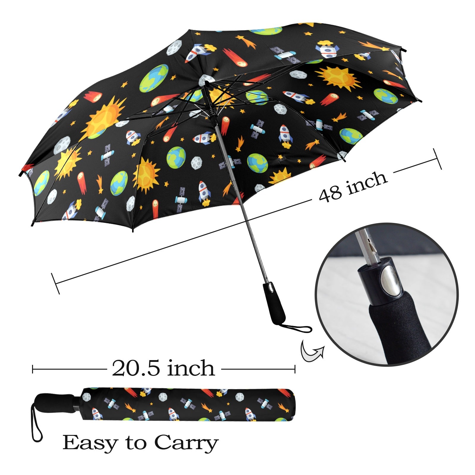 Busy Space - Semi-Automatic Foldable Umbrella (Model U12) Semi-Automatic Foldable Umbrella (U12)