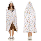Paw Prints Kids Hooded Blanket 100cm x 130cm