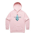 Ice-Osceles, Maths Pun - Womens Hoodie Pink Womens Hoodie Maths Printed In Australia