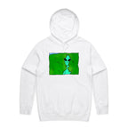 Alien Backing Into Hedge Meme - Mens Hoodie White Mens Hoodie Printed In Australia Sci Fi
