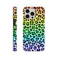 Rainbow Leopard Print - Apple iPhone Tough case iPhone 15 Pro Max iPhone Tough Case animal Globally Fulfilled