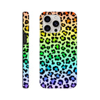 Rainbow Leopard Print - Apple iPhone Tough case iPhone 15 Pro Max iPhone Tough Case animal Globally Fulfilled