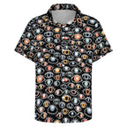 Eyes On Black - Women's Short-Sleeve Button Up Shirt