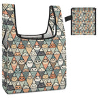 Cat Diamond Pattern - Collapsible Shopping Bag