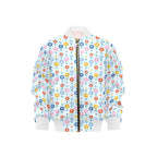 Abstract Cute Flowers Kids Bomber Jacket