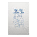 The Coffee Addicts Club AS Colour Tea Towel White One Size Tea Towel Coffee Printed In Australia