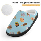 Classic Aussie Food Icons Kids Cotton Slippers Kids Cotton Slippers Australia Food Printed Offshore