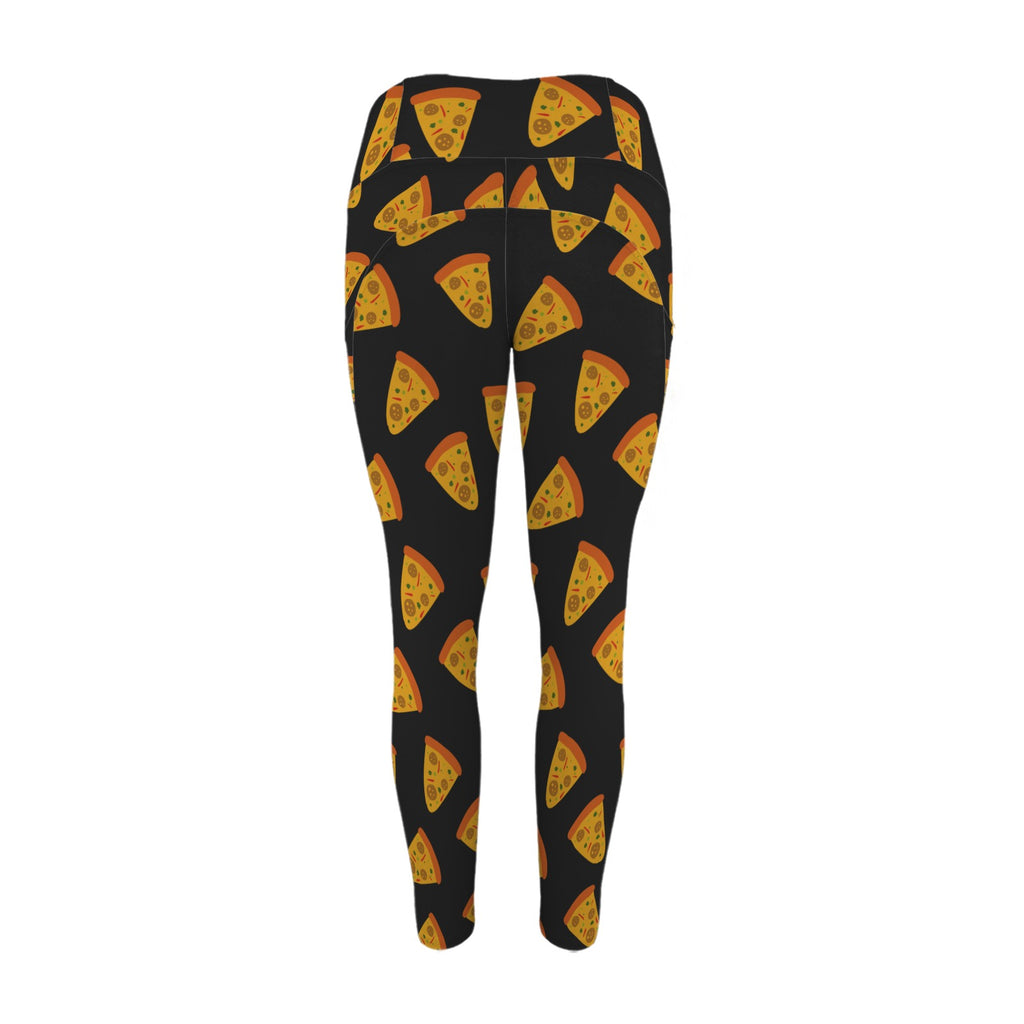 Pizzas - Women's High Waist Pockets Yoga Leggings