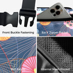 Abstract Floral - Belt Bag