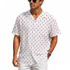 Red Lightning Men's Crinkle Hawaiian Shirt