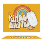 Kindness Matters Leather Mouse Pad white One size Leather Mouse Pad Kindness Printed Offshore