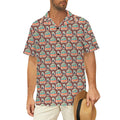 Coffee Van Men's Short Sleeve Hawaiian Shirt Men's Hawaiian Shirt (New) Coffee Printed Offshore