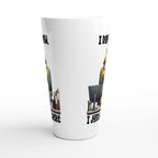 I Don't Know, I Just Work Here, Duck - White Latte 17oz Ceramic Mug Latte Mug animal Globally Fulfilled Work