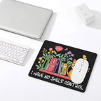 I Have No Shelf Control, Reading - Leather Mouse Pad Leather Mouse Pad Printed Offshore Reading