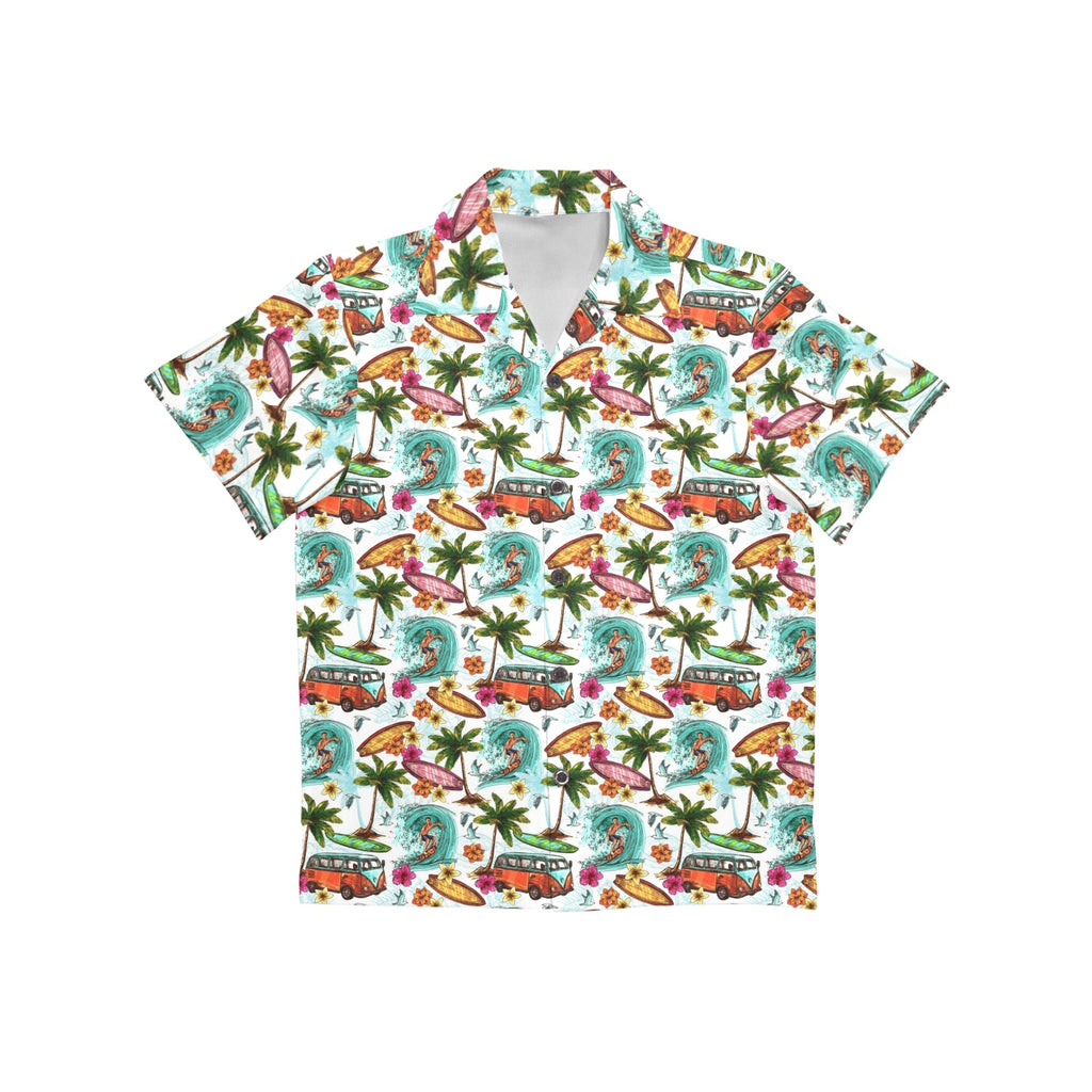 Surfing Safari Junior Kids Hawaiian Shirt