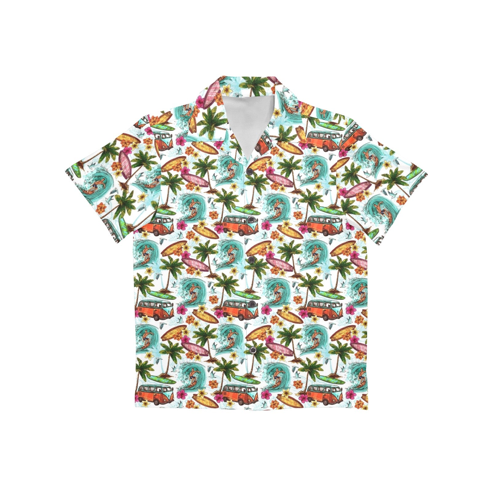 Surfing Safari Junior Kids Hawaiian Shirt