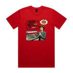 Just A Man Standing In Front Of A Salad Men's AS Colour T-shirt Red Mens T-shirt Food Printed In Australia