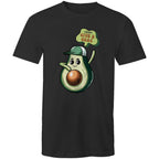 Avocado, I Don't Give A Guac - Mens T-Shirt Black Mens T-shirt Food Printed In Australia