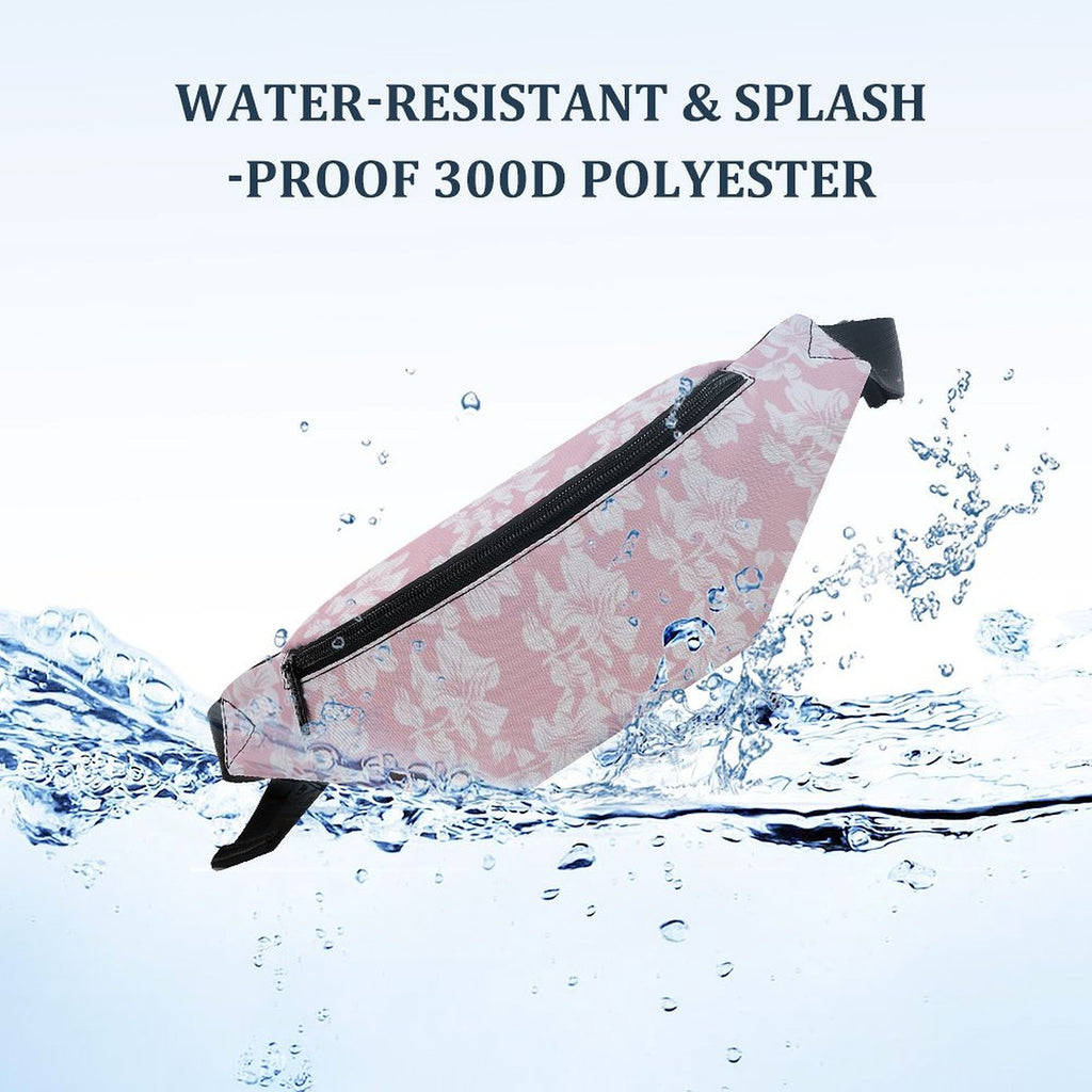 Pink Hawaiian Flower - Bum Bag / Fanny Pack