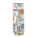 Guitar Pedals 20oz Tall Skinny Tumbler with Lid and Straw