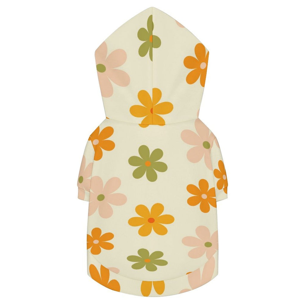 Cute Daisies Pet Hoodie (Small Size)