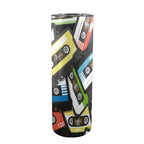 Cassette Tapes 20oz Tall Skinny Tumbler with Lid and Straw