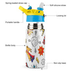 Super Dog - Little Kids Water Bottle Little Kids Water Bottle animal comic Printed Offshore