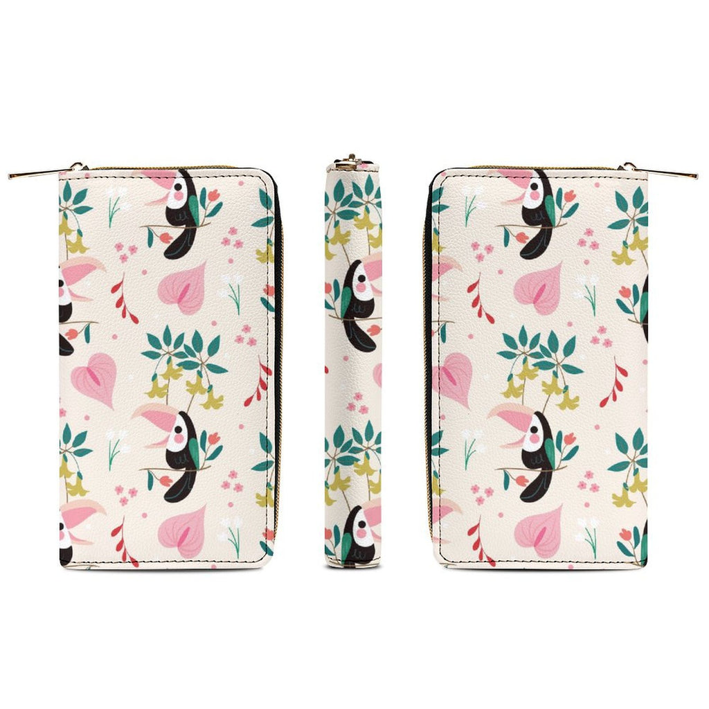 Toucans In Pink - PU Leather Wallet
