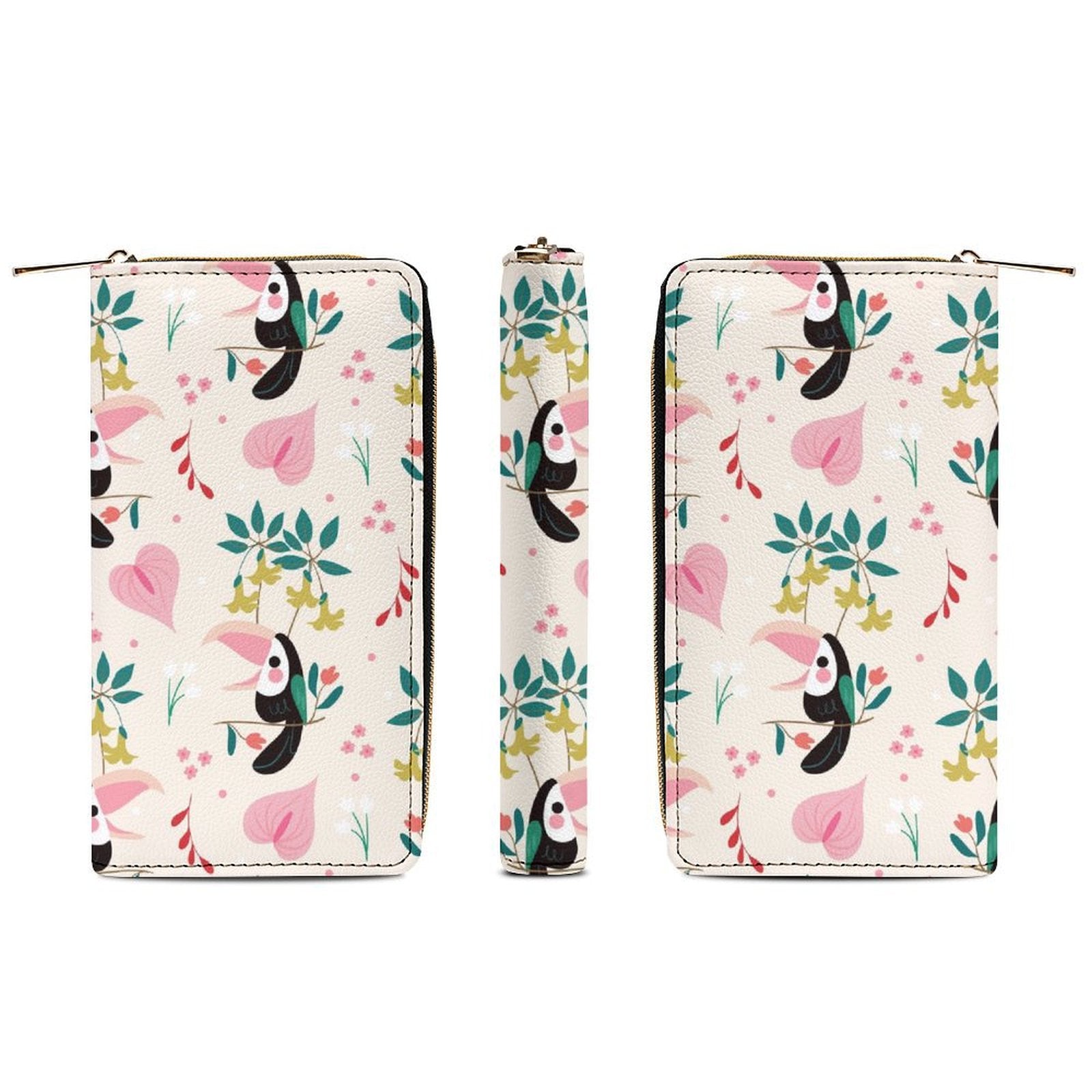 Toucans In Pink - PU Leather Wallet