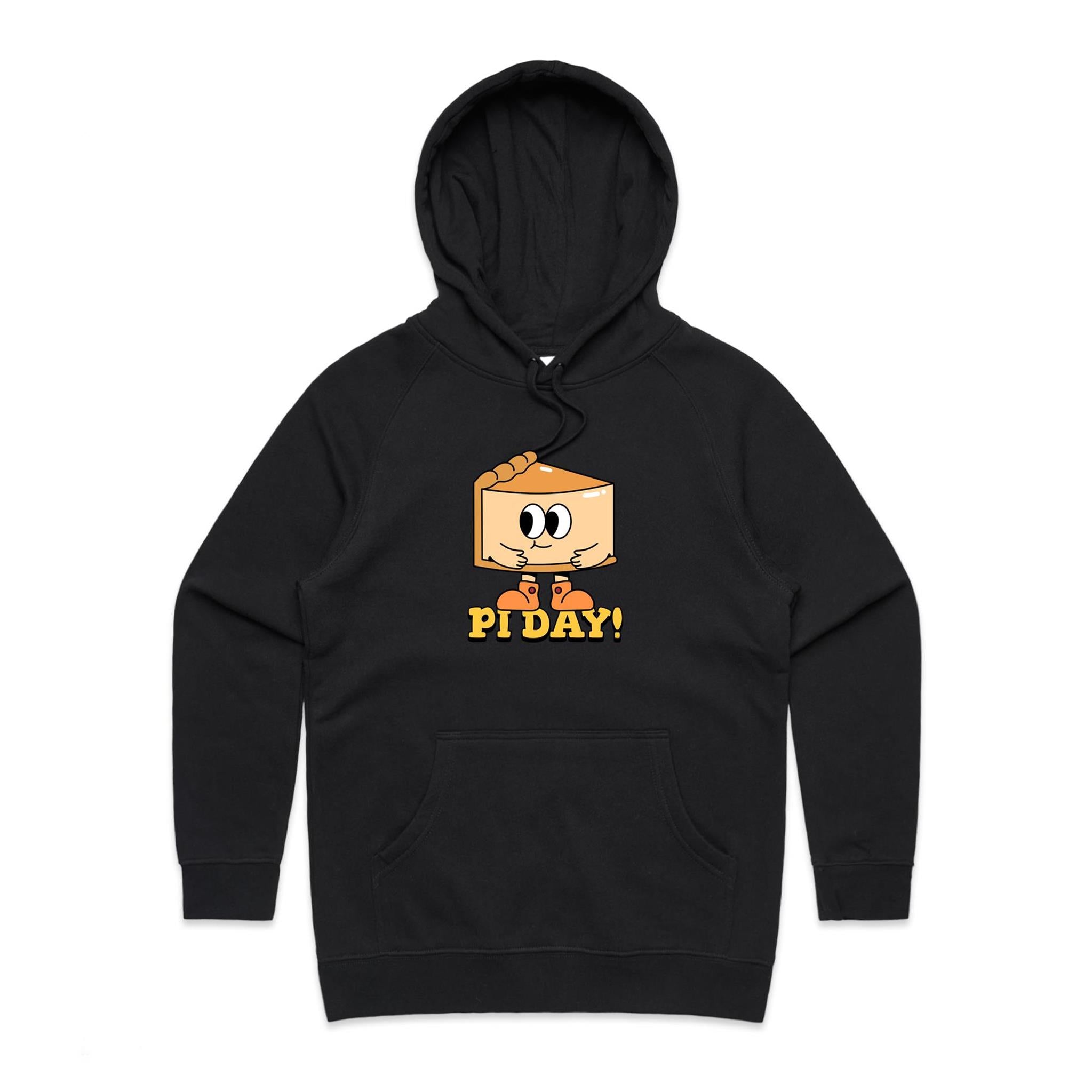 Pi Day - Womens Hoodie Black Womens Hoodie Maths Printed In Australia