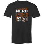 Come To The Nerd Side, We Have Pi - Mens T-Shirt Black Mens T-shirt Maths Printed In Australia Sci Fi