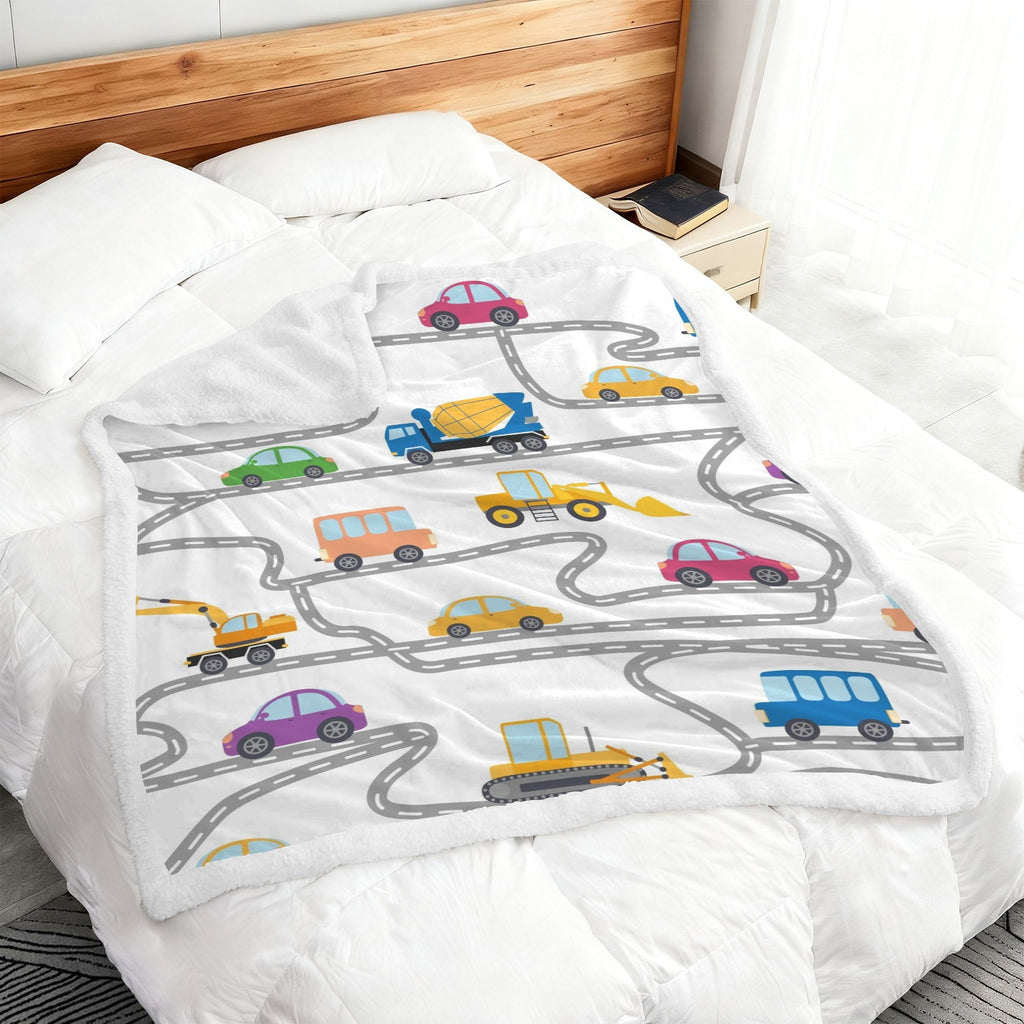 On The Road - Double-Layer Fleece Blanket 51"x59"