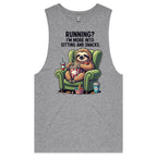 Sloth, Running? I'm More Into Sitting And Snacks - Barnard Tank Top Tee