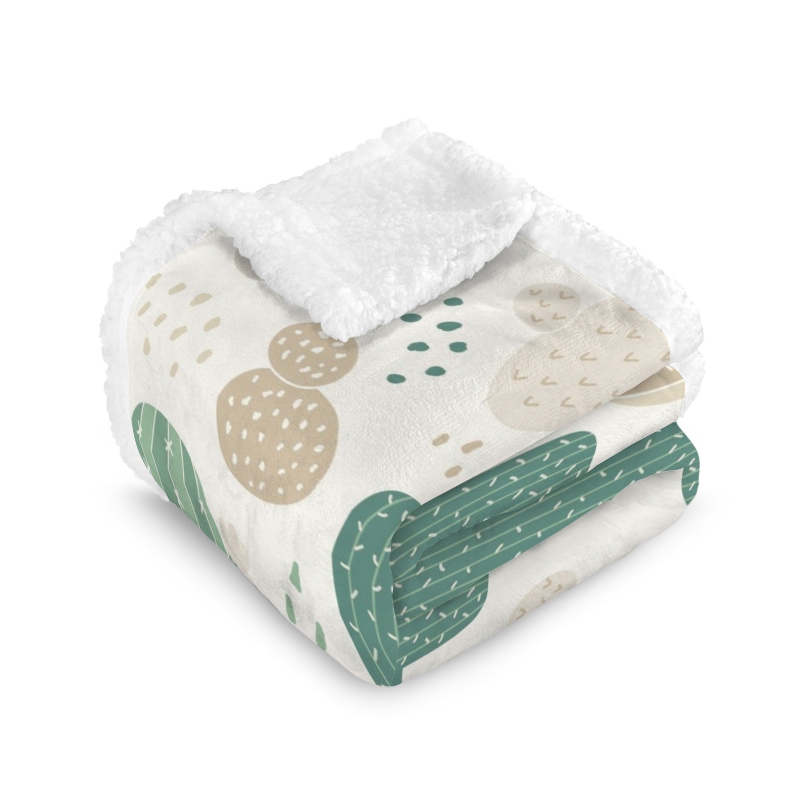 Cactus - Double-Layer Fleece Blanket 51"x59"