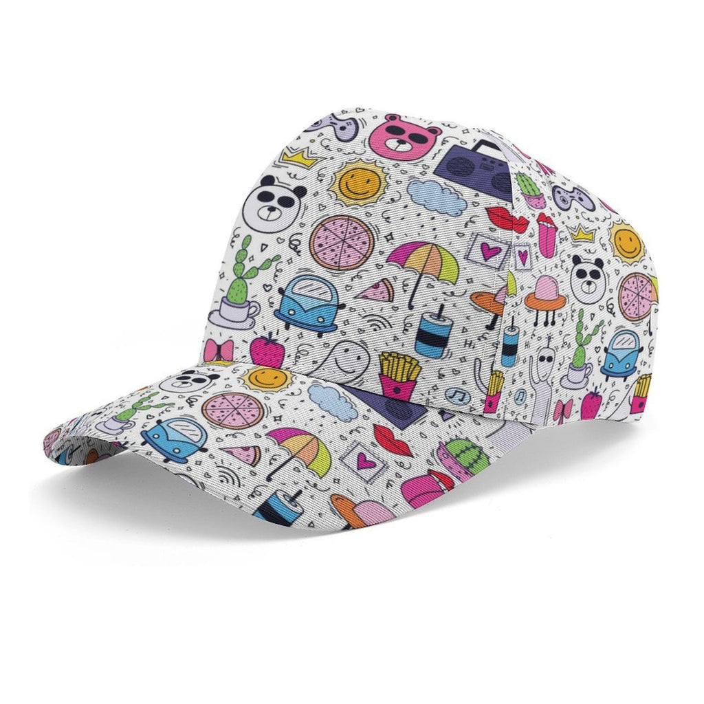Bright Life Kids Baseball Cap white One size Kids Baseball Hat Printed Offshore