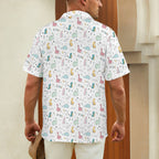 Quirky Dinosaurs Men's Hawaiian Shirt