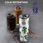 Plant Lover 20oz Tall Skinny Tumbler with Lid and Straw