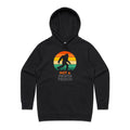 Not A People Person, Yeti, Bigfoot Women's AS Colour Hoodie Black Womens Hoodie Printed In Australia