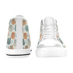 Cute Cat Faces Women's High Top Canvas Shoes Womens Classic High Top Shoes animal Printed Offshore