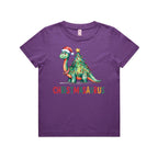 Christmasaurus, Christmas Dinosaur - Kids T-shirt