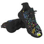 Colourful Maths Formulas Men's Twisted Sole Sneakers