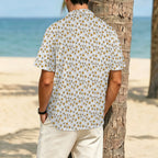 Eggs Abstract Men's Crinkle Hawaiian Shirt