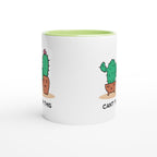 Cactus, Can't Touch This - White 11oz Ceramic Mug with Colour Inside Colour 11oz Mug funny Globally Fulfilled Plants