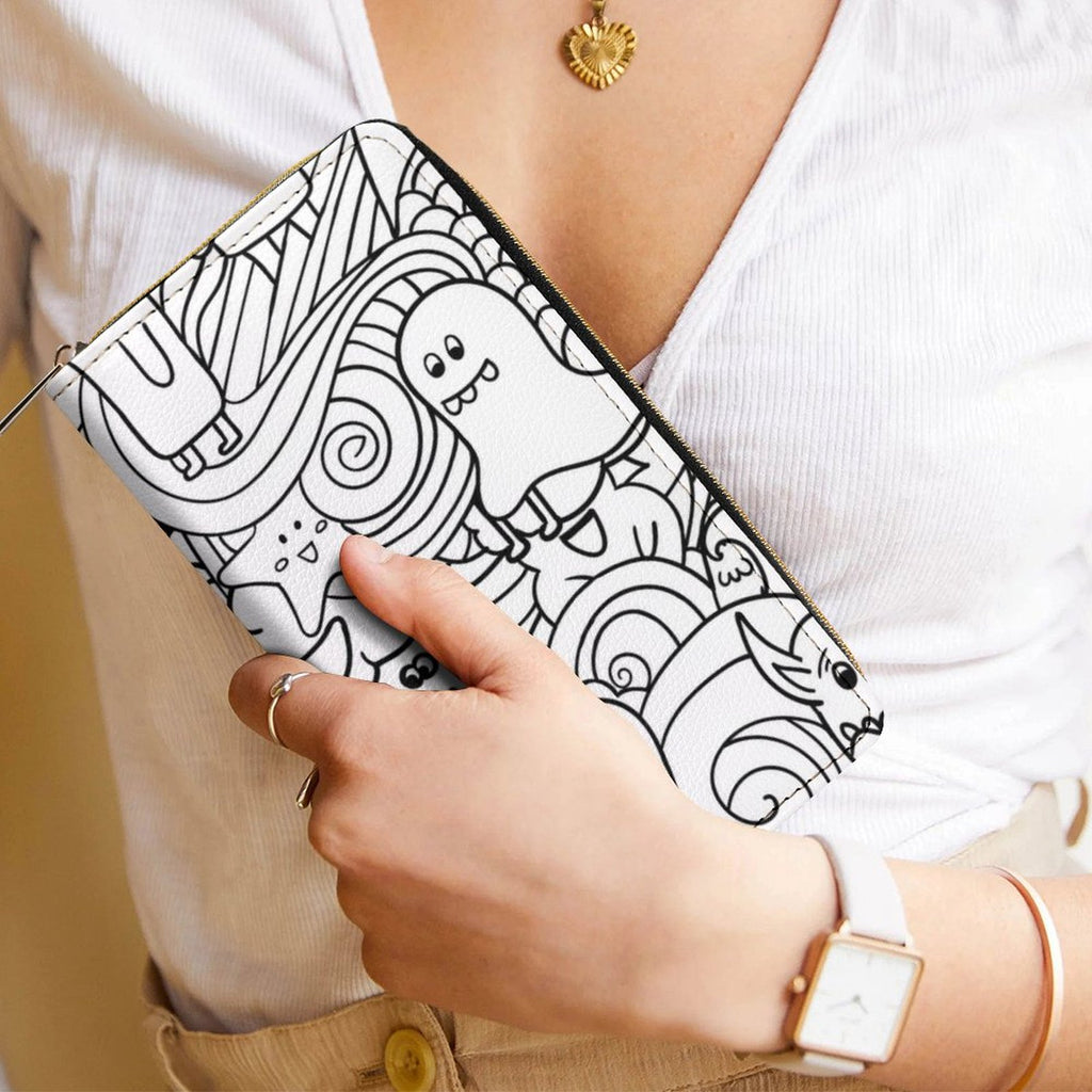 Black And White Creatures -  PU Leather Wallet